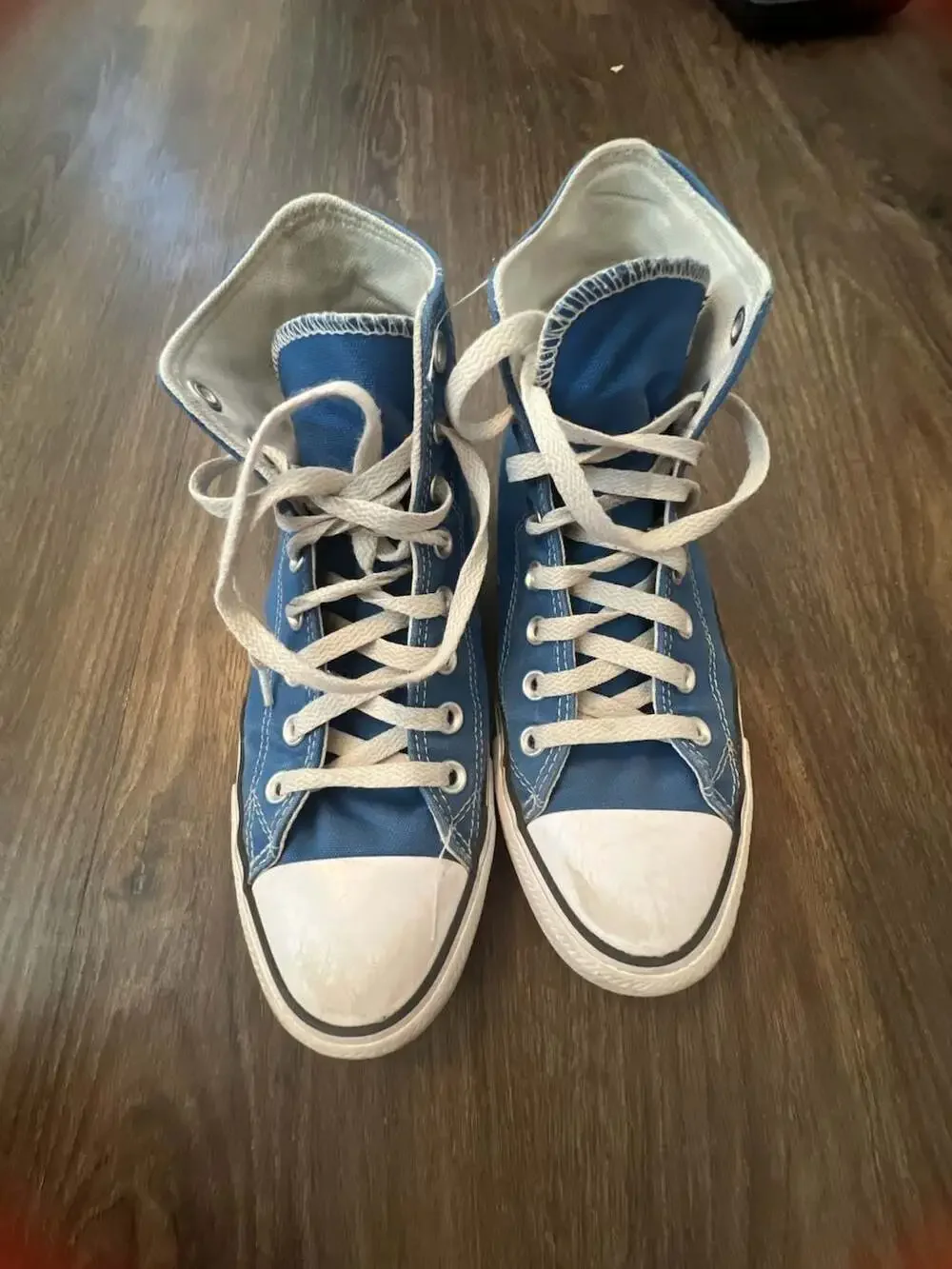Converse Chuck Taylor All Star High Top Blue Sneakers Men's 7.5 Women's 9.5 - Picture 1 of 4